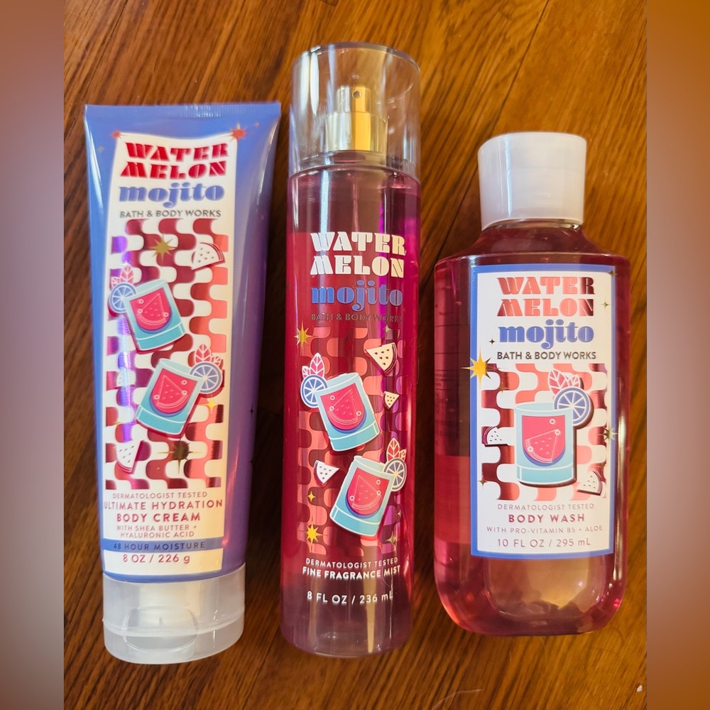 Bath & Body Works Watermelon Mojito Body care set Brand New